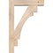 Ekena Millwork Merced Block Smooth Bracket w/ Offset Brace, Douglas Fir, 5 1/2"W x 24"D x 36"H BKT0604X24X36MRC05SDF - alternate 2
